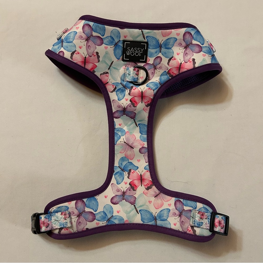 XL Sassy Woof Floral Dog Harness